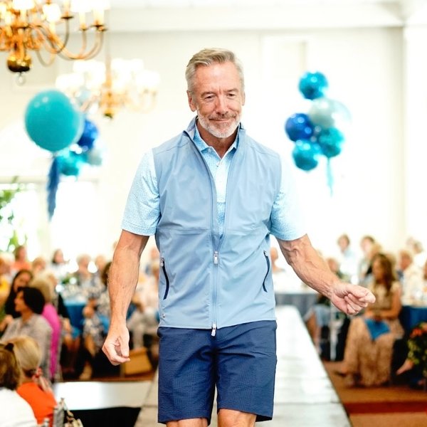 Clayton Paterson walking the runway